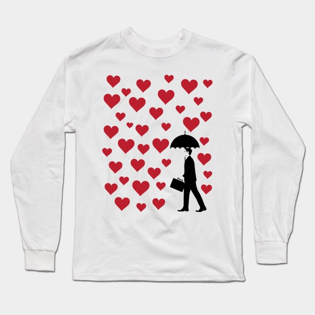 No Love Business Man Long Sleeve T-Shirt by deificusArt